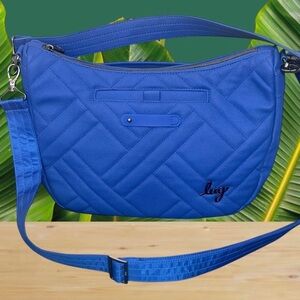 Lug Luxe Shoulder Bag in Bold sapphire Blue NWT